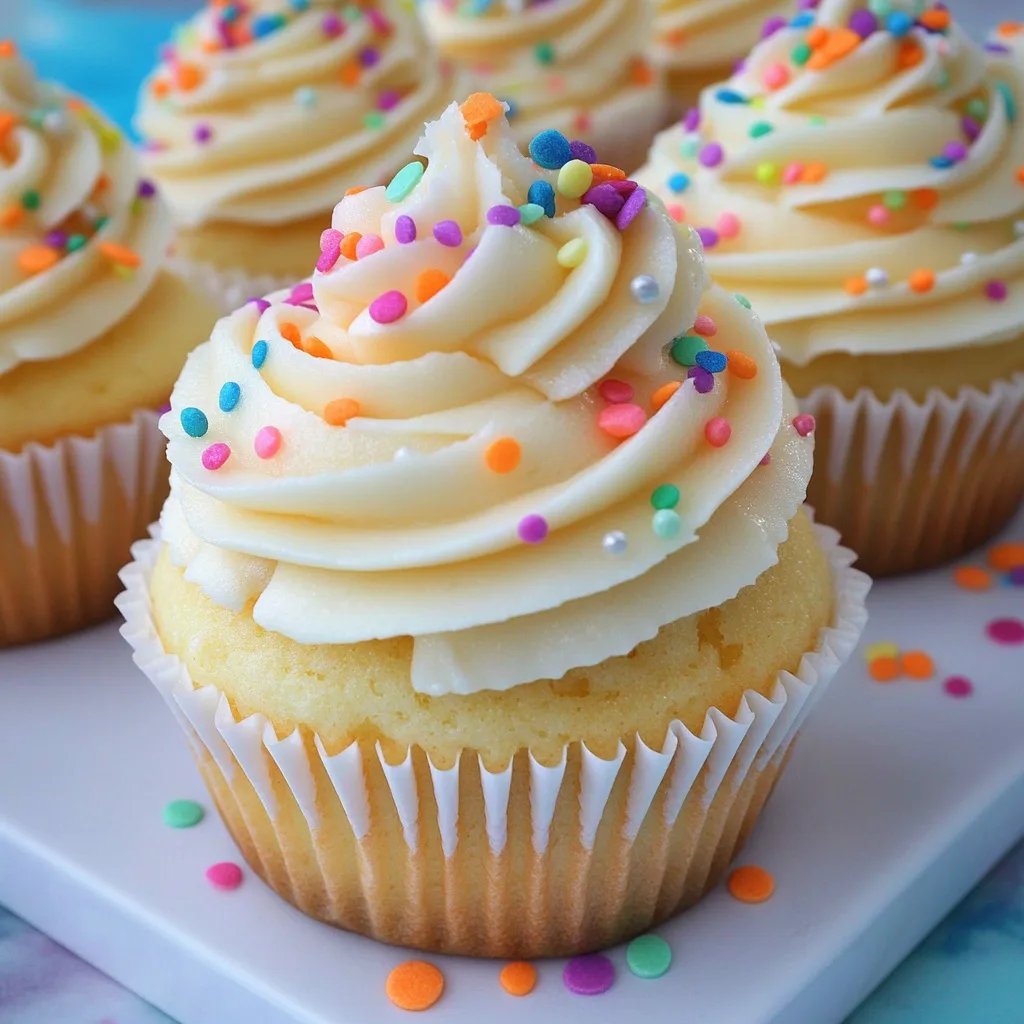 Funfetti-Vanille-Cupcakes