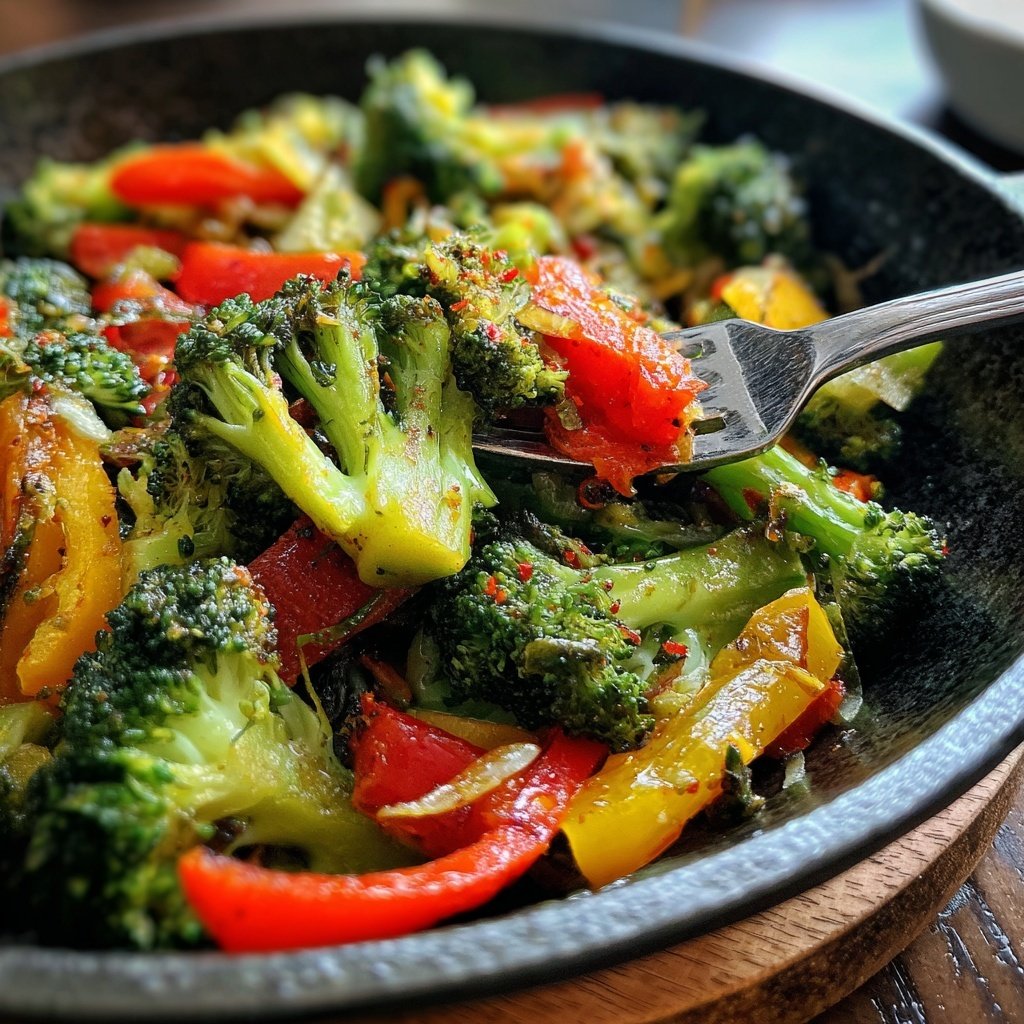 Kalorienarme Pfanne Mit Brokkoli