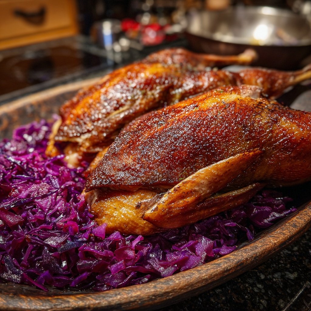 Saisonal & Festlich Weihnachtsgans mit Rotkohl
