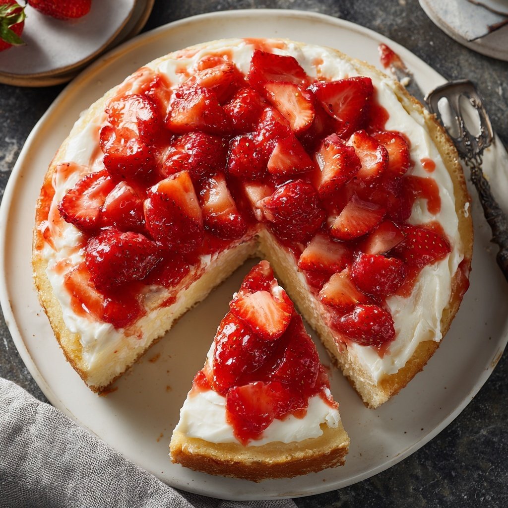 Erdbeerkuchen Mit Quark Creme