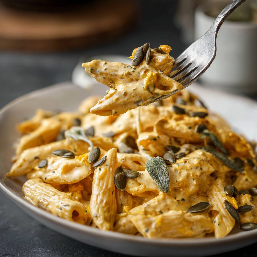 Penne mit Kürbis und Salbei