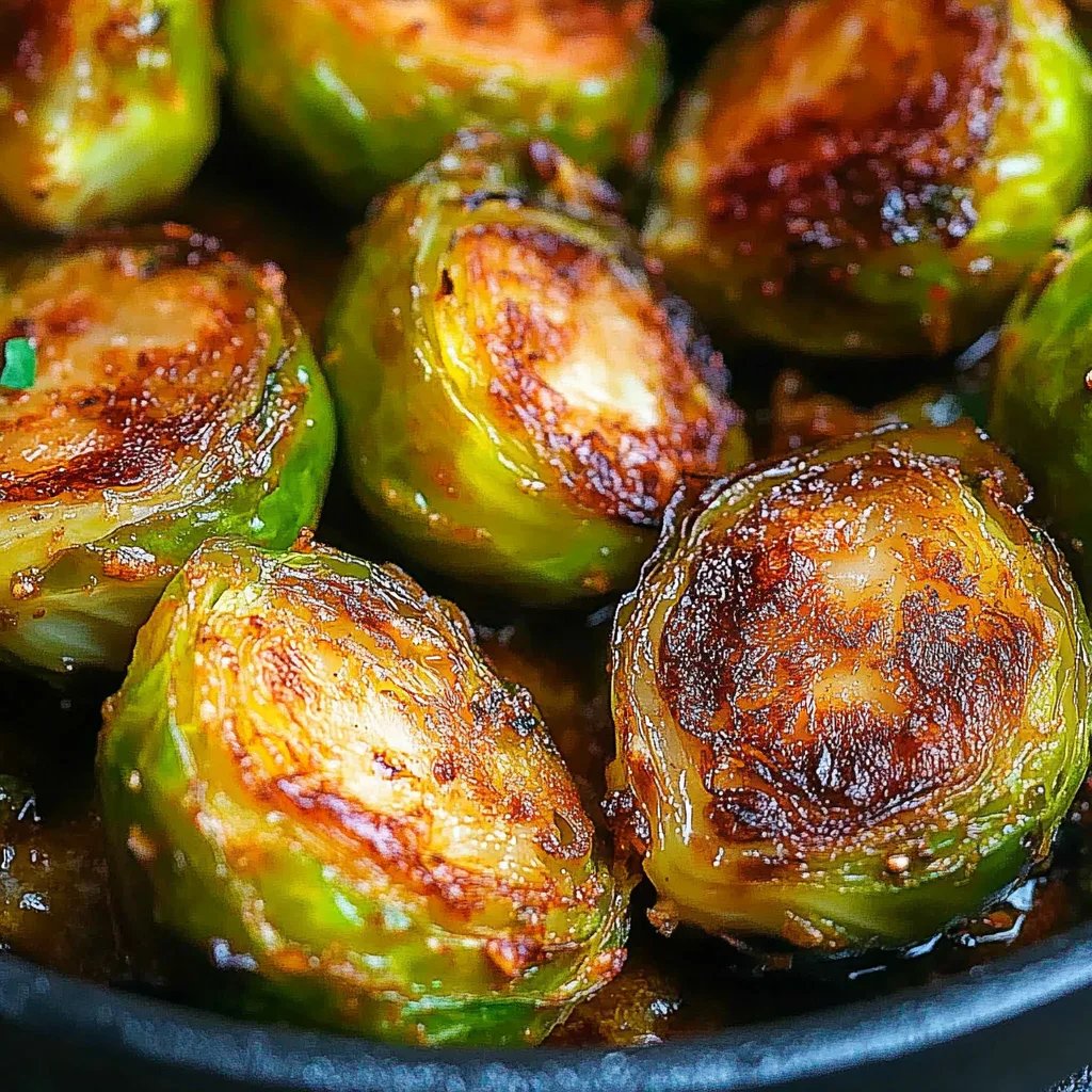 Knoblauch-geröstete Rosenkohl