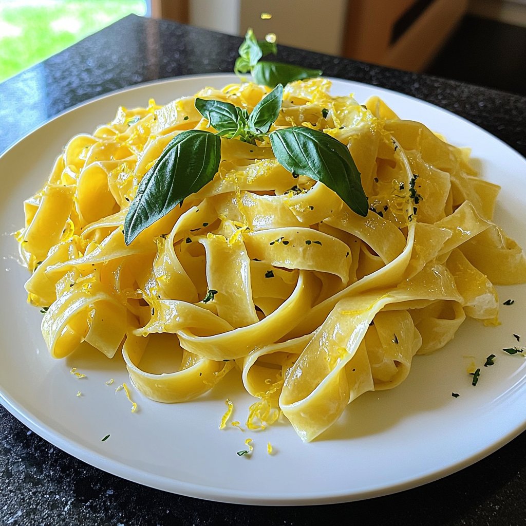 Tagliatelle mit Zitronensauce