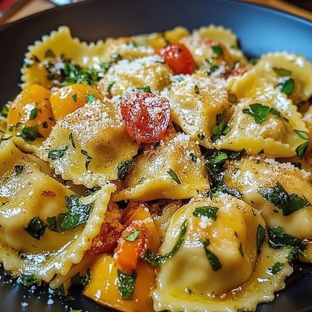 Bunte Ravioli-Gemüse-Pfanne