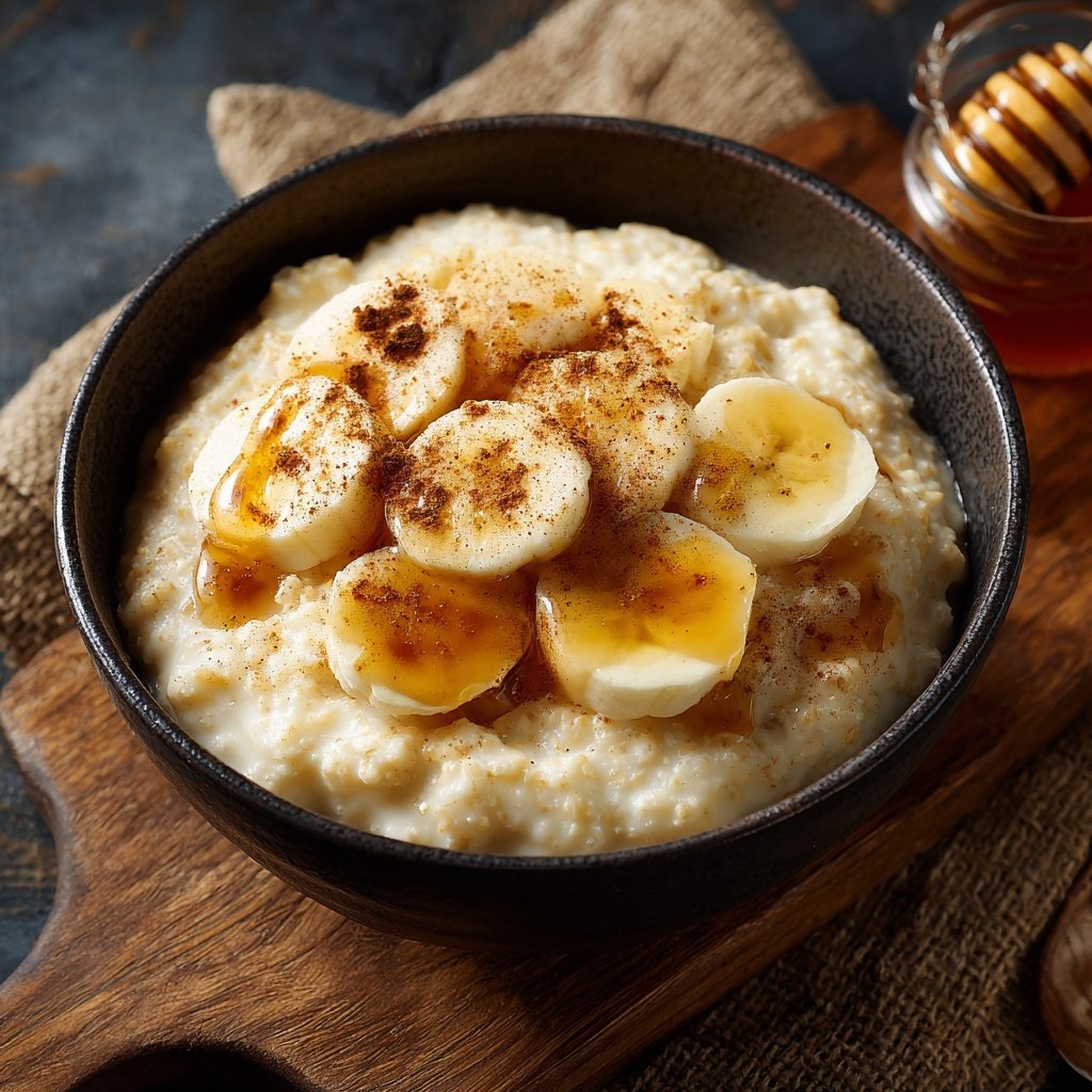 Frühstücksideen mit Haferbrei und Banane