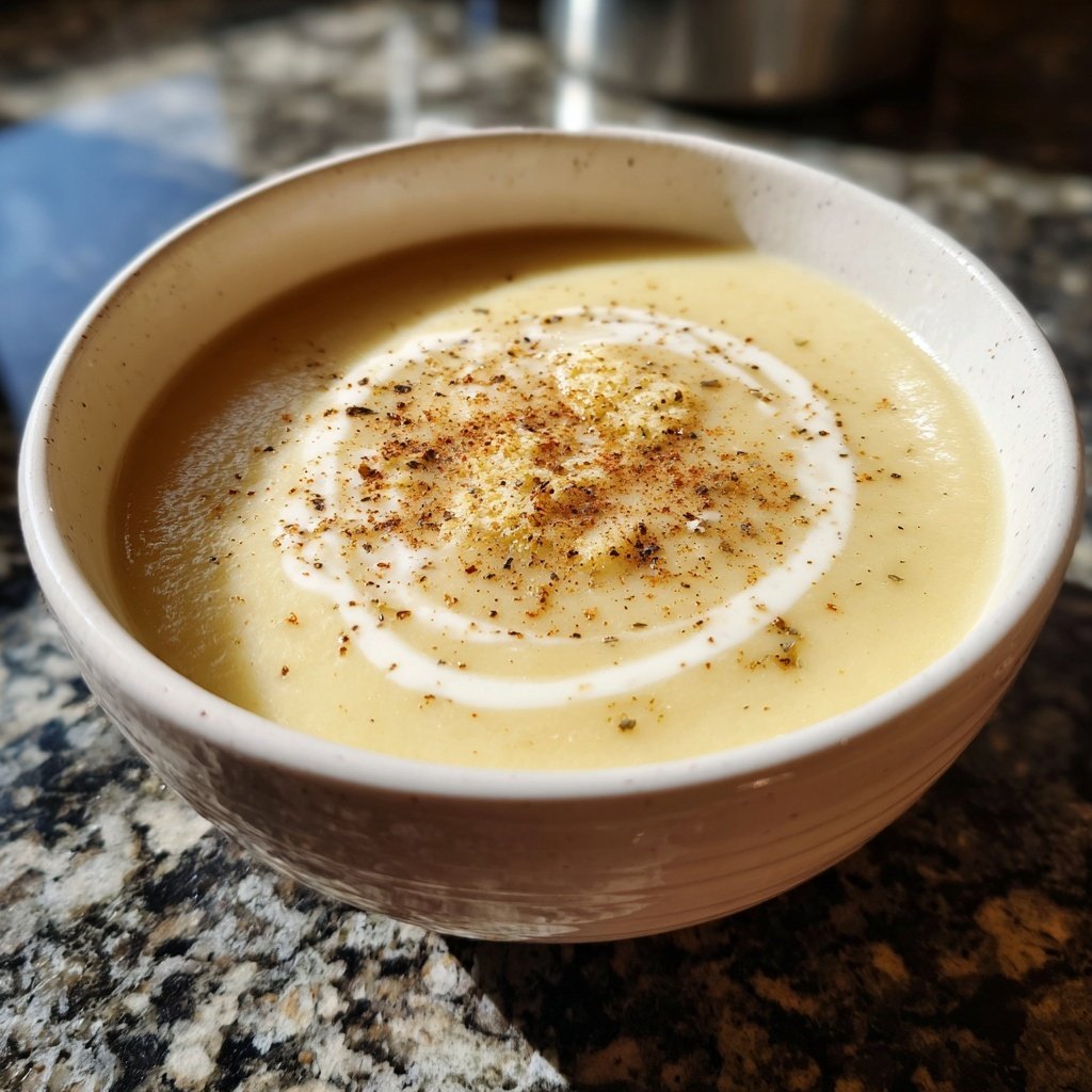 Blumenkohl Suppe Mit Muskat Und Sahne