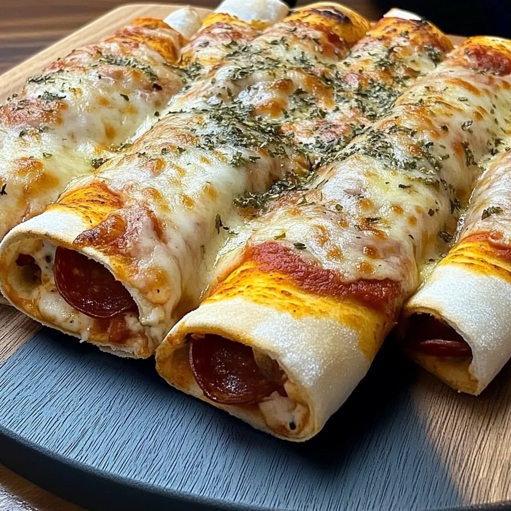 Pepperoni-Pizza-Röllchen