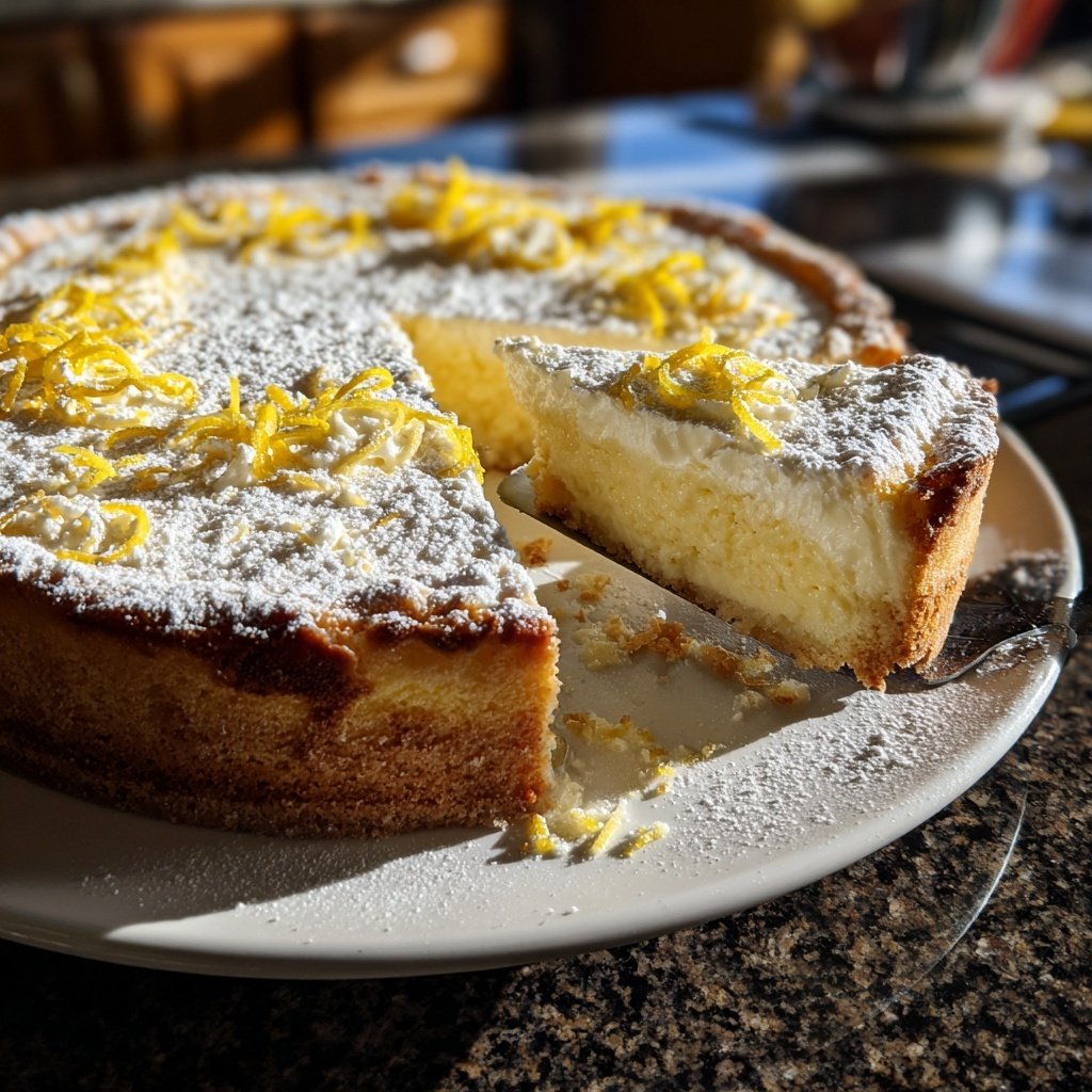 Käsekuchen mit Zitronencreme