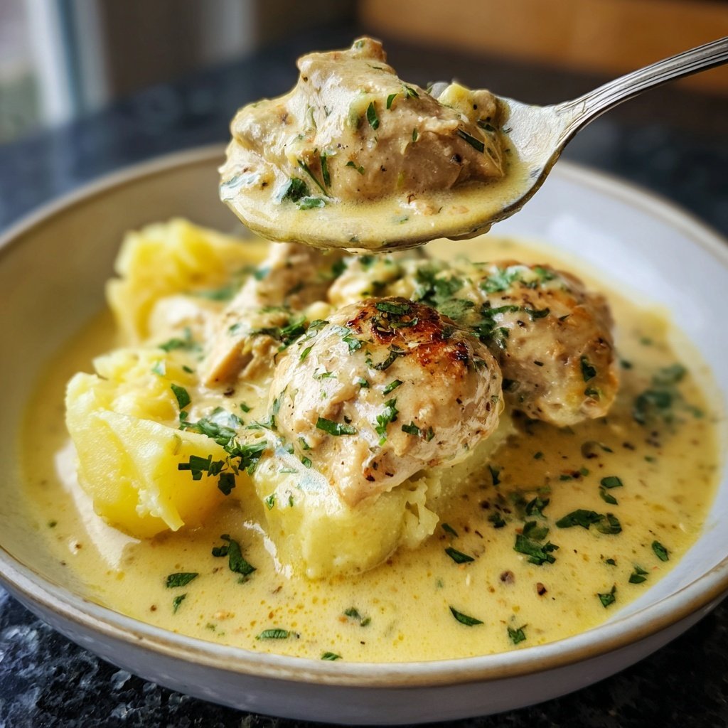 Hausmannskost Cremiges Hähnchen mit Kartoffelpüree