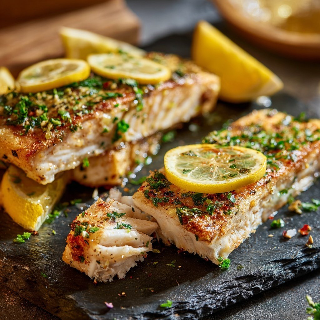 Gesund & Leicht Zitronen-Gegrillter Fisch
