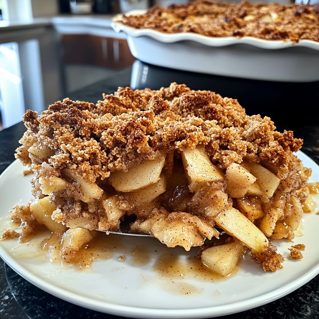 Veganer Apfel-Crumble